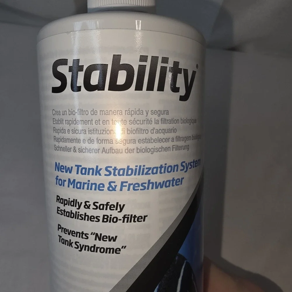Seachem Stability Fish Tank Stabilizer Freshwater Marine‎ Aquariums 16.9 OZ